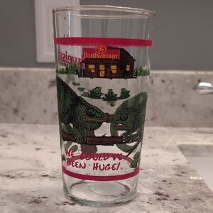 Budweiser Vintage Lizard 1998 beer glass